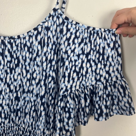 Michael Michael Kors Ikat Printed Cold Shoulder Maxi Dress nwt size xl - Picture 4 of 7